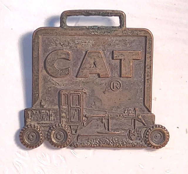 Vintage Caterpillar "CAT" Watch Fob, Road Grader, Altorfer Machinery Co. #-23