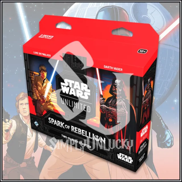 Star Wars Jcc Ilimitado: Spark Of Rebellion Mazo De Inicio Para Dos Jugadores En Stock