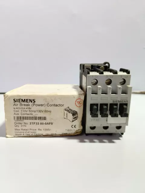 Siemens 3TF33 Air Break (Power) Contactor 415 V~ AC