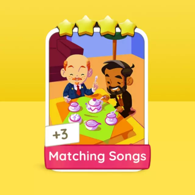 Monopoly GO! 4 Star sticker - Matching Songs 🎶 Fast Delivery 🎶