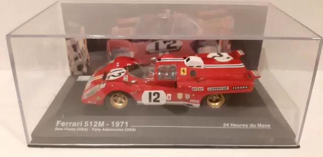 Ferrari 512 M -  24h Le Mans 1971 - Posey/Adamowicz - ixo/Altaya 1/43