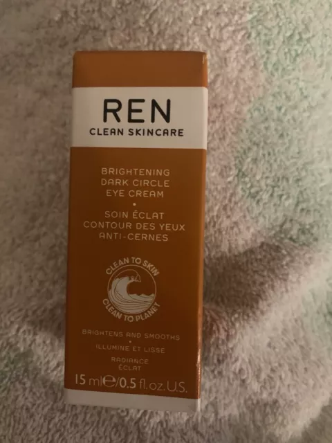 REN Clean Skincare Brightening Dark Circle Eye Cream 0.5 Fl Oz