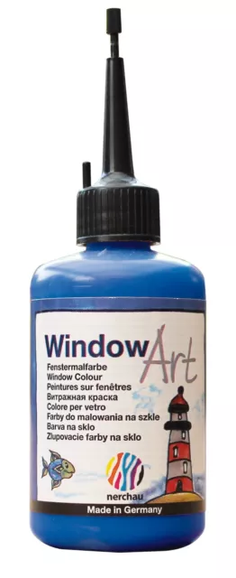 Nerchau Window Art Fenstermalfarben 80 ml - Kristallklar