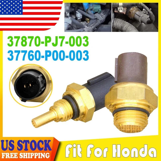 Set of 2 Cooling Fan Switch Coolant Temp Sensor Fit Honda Accord CR-V Civic