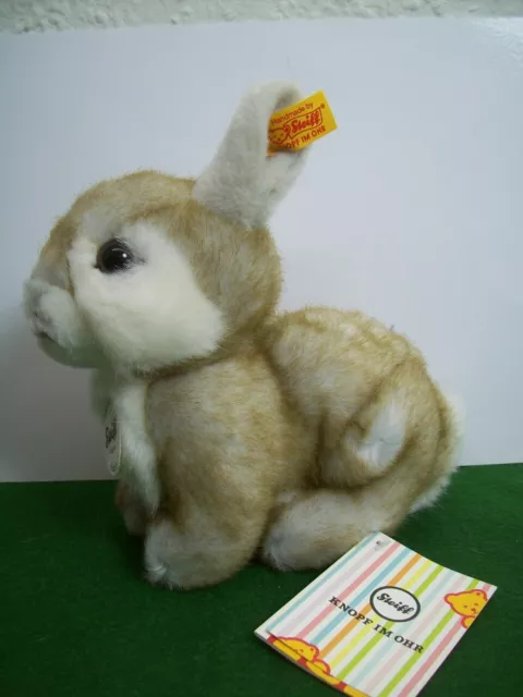 Steiff Happy Hase 18 cm 080036 Plüschtier Stofftier grau gespitzt Kaninchen 3