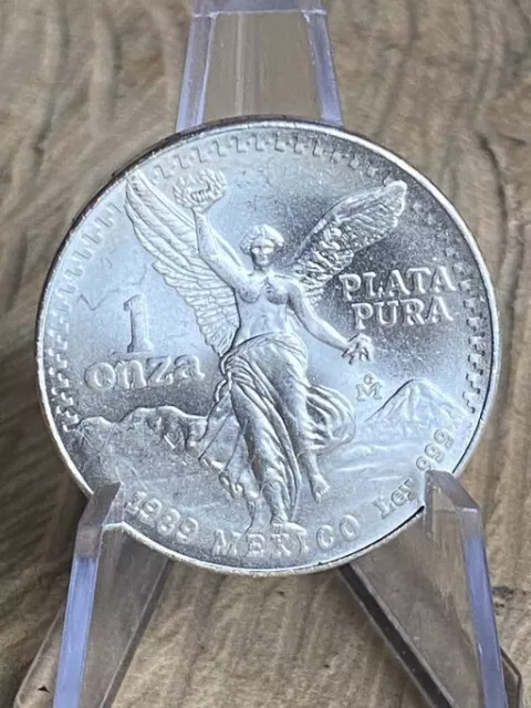 Mexico Libertad Siegesgöttin 1989 , 1oz. Silbermünze 999/1000 BU