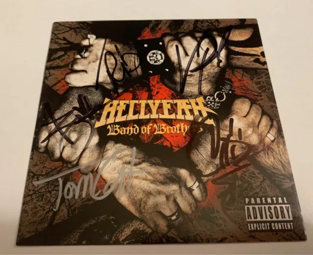 Hellyeah signed CD booklet. *Vinnie Paul*