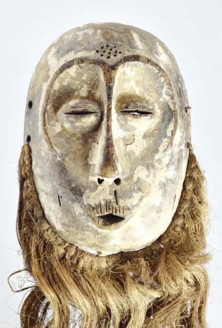 Beau Masque LEGA  idimu culte du Bwami mask Art Africain Zaire Congo 1693