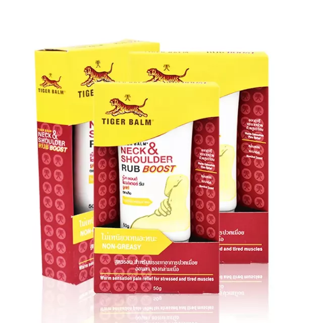 6PCS Tiger Balm Rub Non-Greasy Cream Pain Relief Neck Shoulder Boost Easing Ache