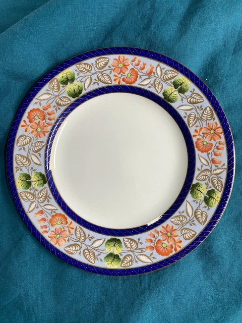 tiffany co plate Hand Painted Floral Gold Gilt 8 Inch France