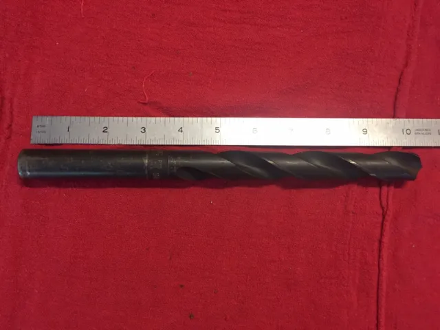 Precision Twist Drill 51/64" x 10-1/4" Long HSS - Resharpened  USA 