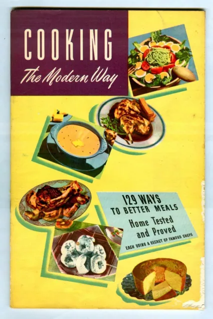 COOKING the MODERN WAY! Vintage 1948 PLANTERS Hi-Hat PEANUT OIL Recipe Booklet!