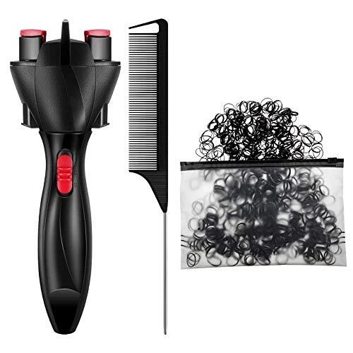Automatic Hair Twister Hair Braider with 800 Pieces Mini Rubber Bands and Rat... Automatic Hair Twister Hair Braider with 800 Pieces Mini Rubber Bands and Rat...