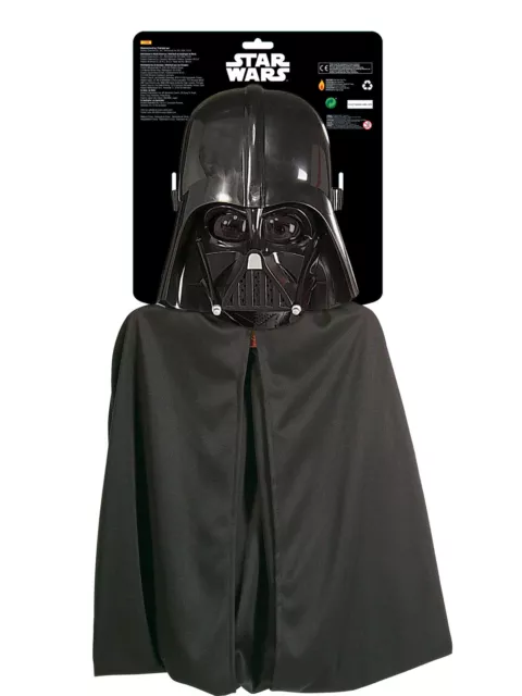 Official Rubies Child Boys Darth Vader Cape With Mask Star Wars Episode III