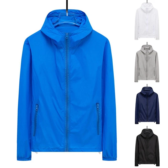 Cappotto sportivo traspirante leggero impermeabile giacca con cappuccio unisex o
