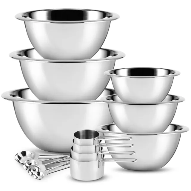  Tezzorio 30 Quart Stainless Steel Mixing Bowl Extra