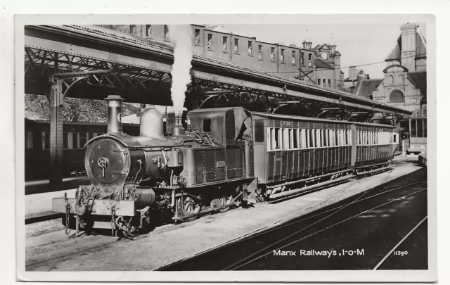 1966 RP Postkarte Manx Railways Isle of Man - Douglas Poststempel