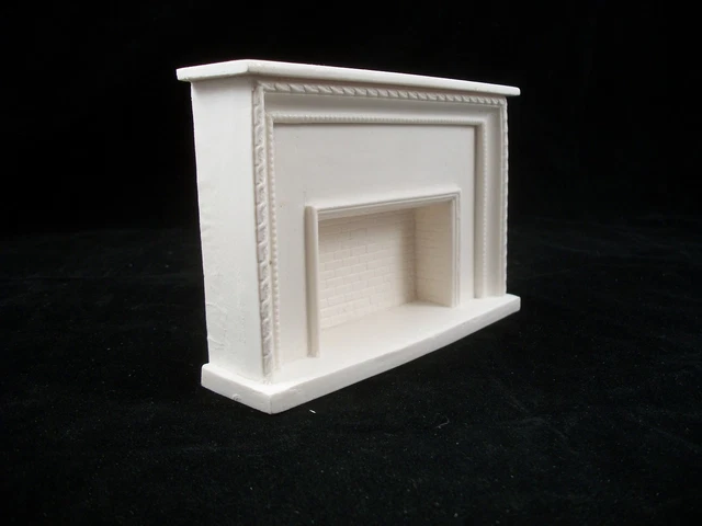 Fireplace -  UMF14 polyresin dollhouse miniature 1/12 scale unfinished