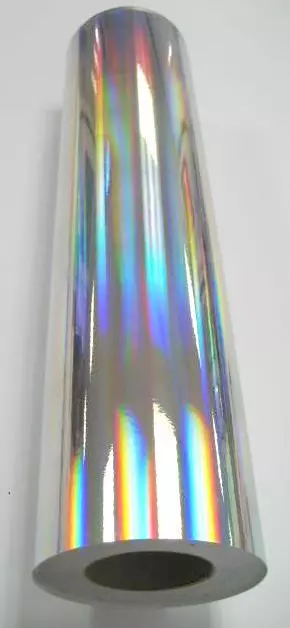 Holographic Silver Rainbow Oil Slick Vinyl 24" x 10 ft