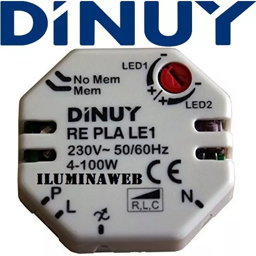 Regulador de intensidad/Potencia/Luz LED 1-100w, Dimmer,220/230/240v
