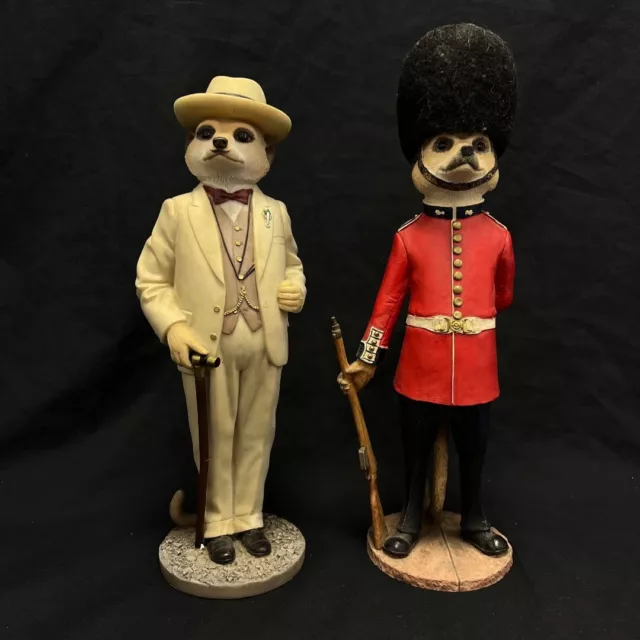 Country Artists Magnificent Meerkats Figurine Poirot James Resin x2 RMF05-SJT