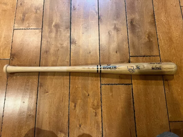 George Brett KANSAS CITY ROYALS AUTO signed WORTH BASEBALL BAT 34"