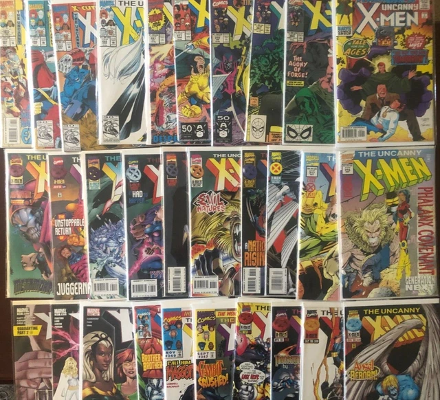 30x ALL UNCANNY X-MEN Vol 1 LOT! Vintage 90s +! 267 3rd Gambit! 1st Blink & Skin