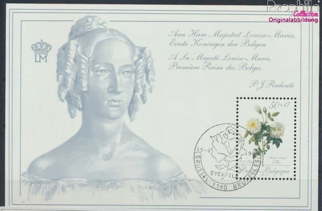 Briefmarken Belgien 1989 Mi Block59 (kompl.Ausg.) gestempelt Pflanzen(9405569