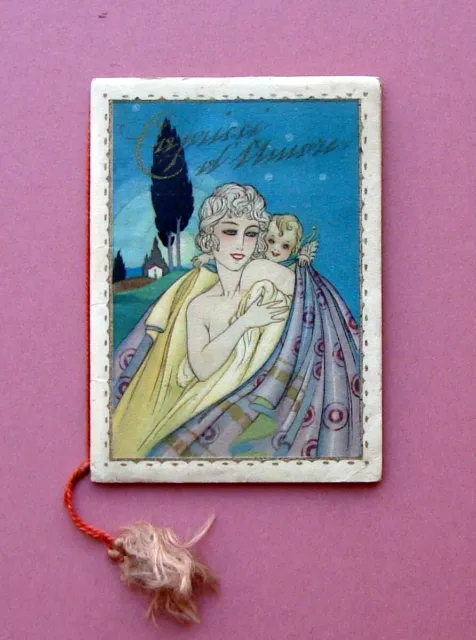 Calendarietto Barbiere 1935 Capricci d'Amore Maschere veneziane