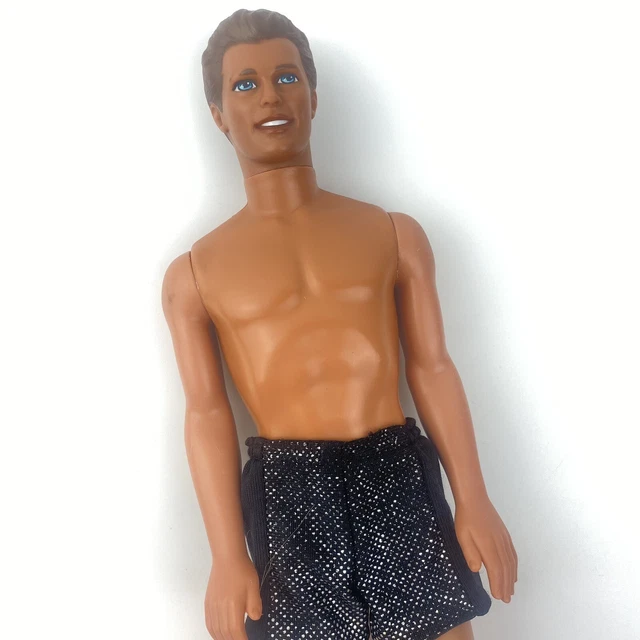 BARBIE KEN DOLL Vintage 1995 Mattel Wearing Sparkle Beach Shorts 90s £7