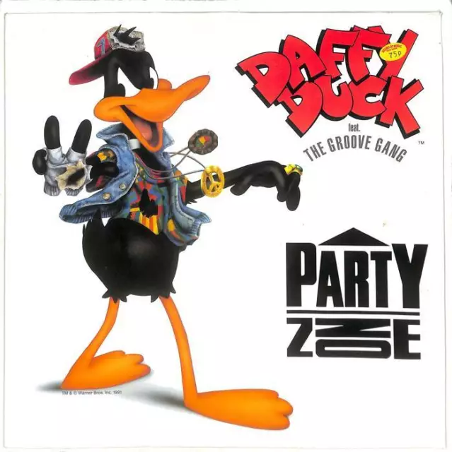 Daffy Duck Feat. The Groove Gang Party Zone 12" Vinyl 1991 9031-74176-0 WEA EX-