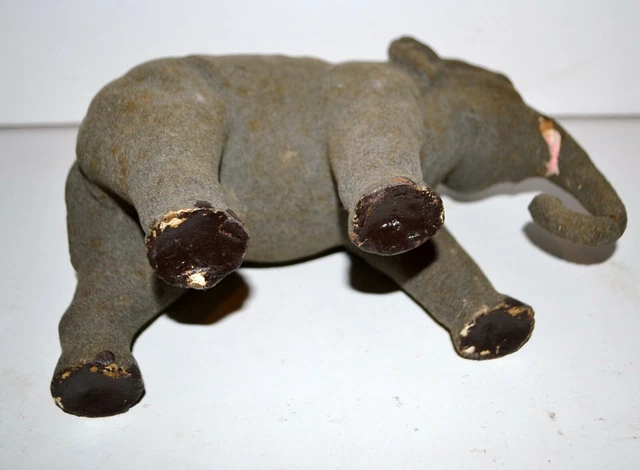 Ancien Santon De Crèche Devineau - Éléphant Taille 1, Santon De Collection