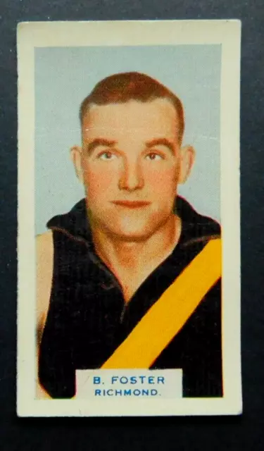 1930 Godfrey Phill. BDV Cigarette Card Victorian Footballers B Foster Richmond