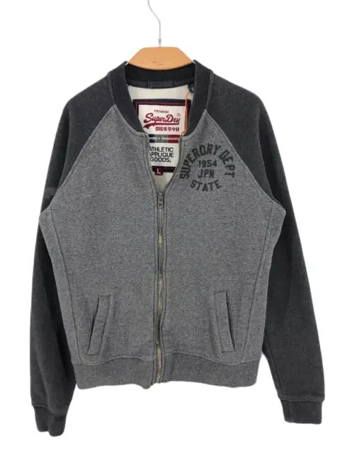 Superdry Uomo Cerniera Intera Maglione Cardigan Maglione Taglia L