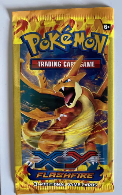 EMPTY Pokemon TCG XY Flashfire Booster Pack Mega Charizard Y Art Mint🔥