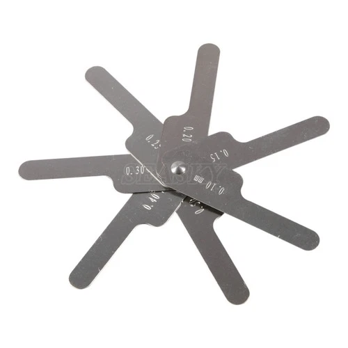 7Pcs Dental Orthodontic Interproximal Enamel Reduction IPR Gauge Ruler 0.1-0.5mm