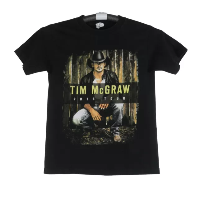 Tim Mcgraw Band 2014 Tour T-Shirt Men's Size Small Blasck 2 Sided Countdown To S