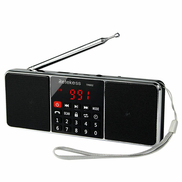 Récepteur Radio Portable FM/AM Radio Stéréo Bluetooth Haut-Parleur Multimédia
