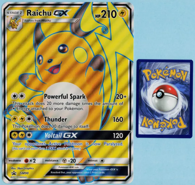 Raichu GX SM90 JUMBO CARD Pokemon TCG Black Star Promo Oversized