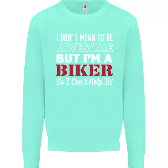 Felpa da uomo moto I Dont Mean to Be but Im a Biker 6