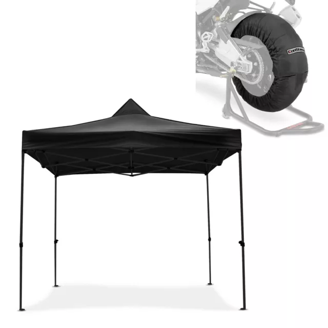 Set Tenda per Moto Guzzi V11 Sport / Scura + Termocoperte pneumatico