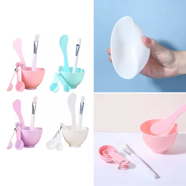 6 Pieces Mask Mixing Bowl Set Premium with Stick Spatula PP for Facial Mask