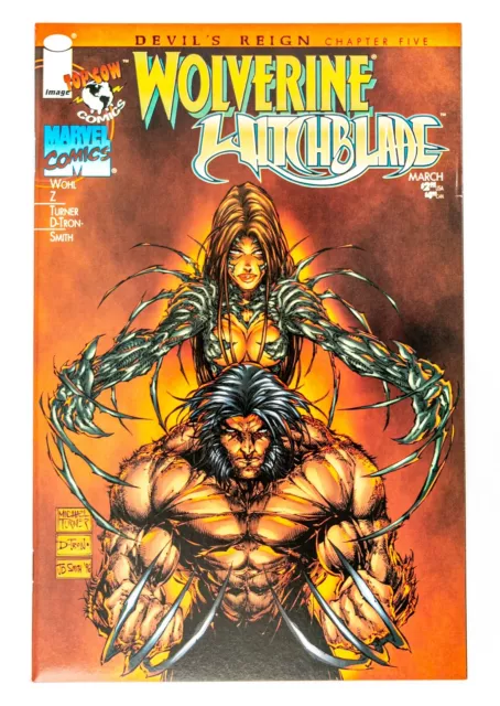 Wolverine / Witchblade #1 (1997 Top Cow/Marvel) Devil's Reign! M. Turner! NM-