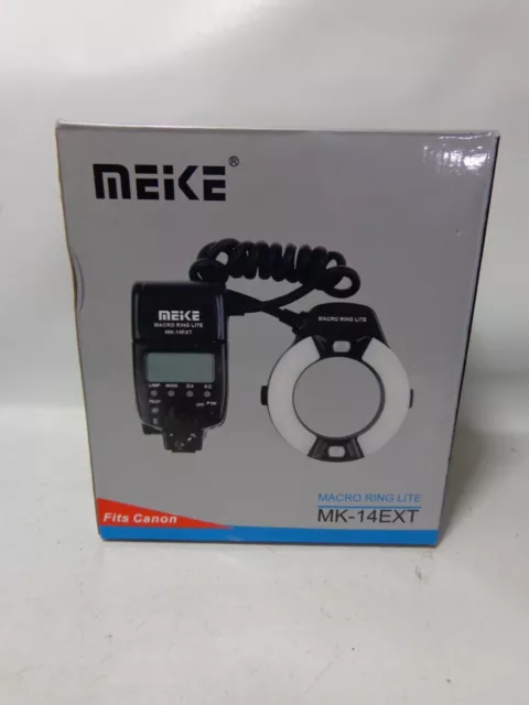 Macro anillo Ring Meke Mk-14Ext Lite Nuevo de lote antiguo sin usar para cámaras Canon.