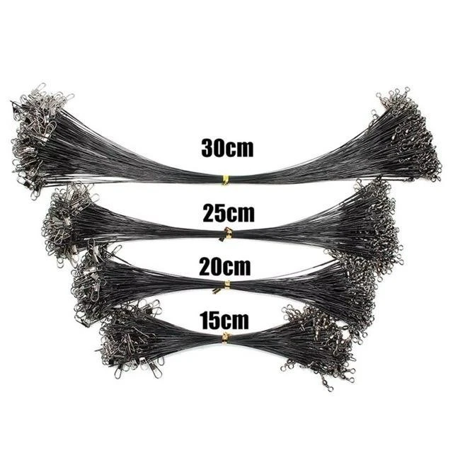 Pike Fishing Wire Traces 28cm 30lb 14kg Green Predator Soft Lure Jig