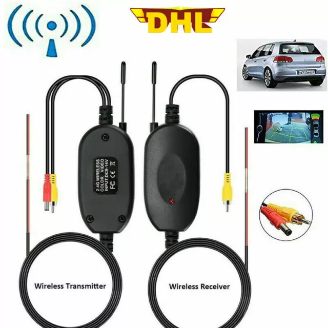 Rückfahrkamera Funk Sender + Empfänger Backup Rear Camera Wireless Transmitter 3