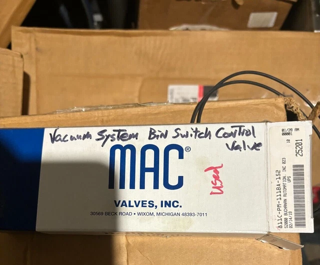 Used Mac Valve 811C-Pm-111Ba-152 & Pme-111Baaa