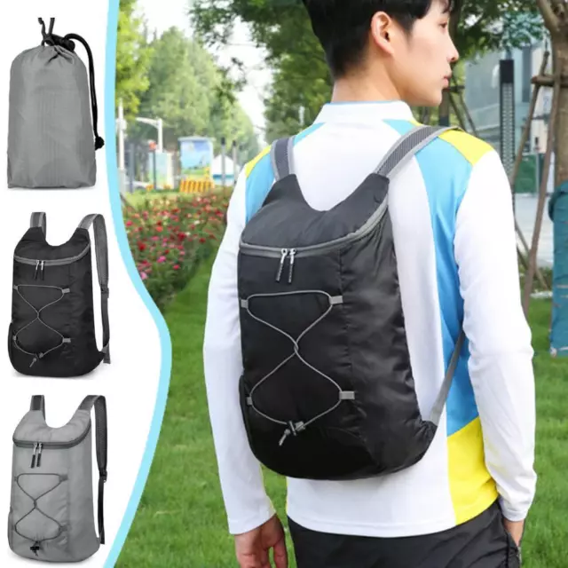 Foldable Backpack Portable High-capacity Cycling Hiking Backpack Small Bag  C4T7 2