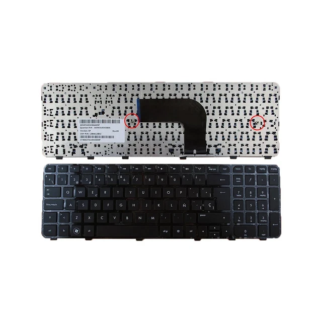 Ricambio Tastiera Hp 670321-001 Nuovo Tastiera Sostitutiva Per HP Pavilion DV6-7000, Layout US, Nera, Nuova - Modelli Compatibili 698952-001, 670321-001 Tastiera Us Qwerty Per Hp Dv6