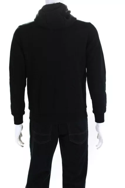 Fendi Mens 2017 Bag Bugs Zip Mouth Hoodie Sweatshirt Black Cotton Size IT 48 3